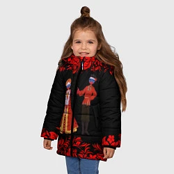 Куртка зимняя для девочки CountryHumans, цвет: 3D-черный — фото 2