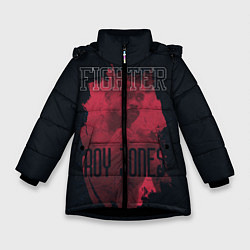 Куртка зимняя для девочки Fighter, цвет: 3D-черный