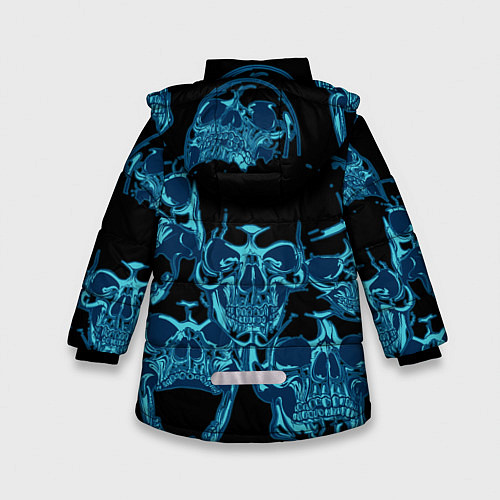 Зимняя куртка для девочки Imagine Dragons / 3D-Черный – фото 2