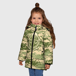 Куртка зимняя для девочки ВДВ СССР, цвет: 3D-красный — фото 2