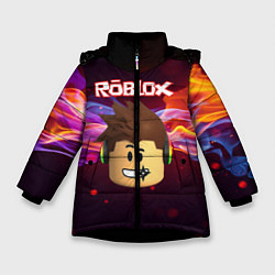 Куртка зимняя для девочки ROBLOX, цвет: 3D-черный