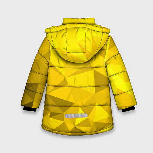 Зимняя куртка для девочки YELLOW ABSTRACT / 3D-Черный – фото 2