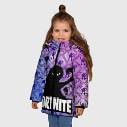 Куртка зимняя для девочки ЪУЪ FORTNITE, цвет: 3D-черный — фото 2