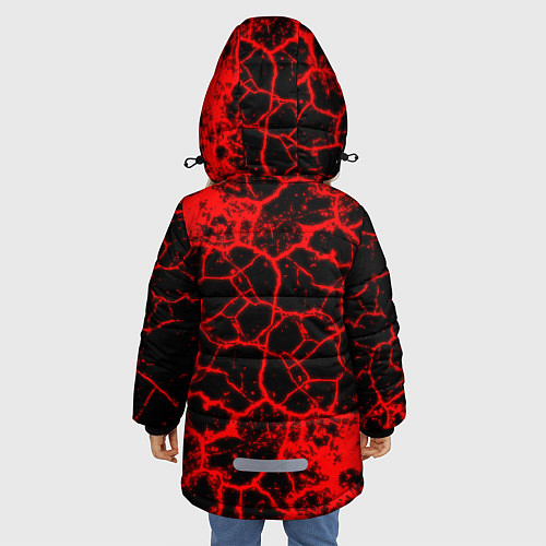 Зимняя куртка для девочки CountryHumans / 3D-Красный – фото 4