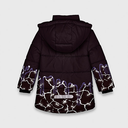 Зимняя куртка для девочки Pyrokinesis / 3D-Черный – фото 2