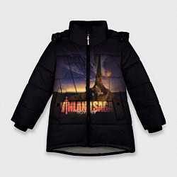 Куртка зимняя для девочки Vinland saga, цвет: 3D-светло-серый