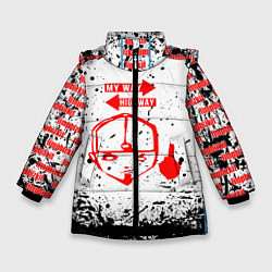 Куртка зимняя для девочки LIMP BIZKIT, цвет: 3D-черный