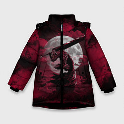 Куртка зимняя для девочки BERSERK, цвет: 3D-черный