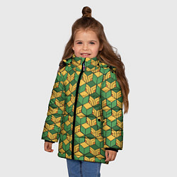 Куртка зимняя для девочки ГИЮ ТОБИОКА, цвет: 3D-светло-серый — фото 2