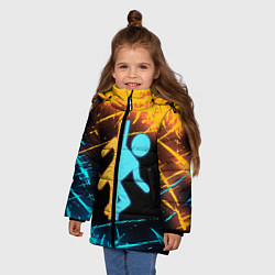 Куртка зимняя для девочки PORTAL, цвет: 3D-красный — фото 2