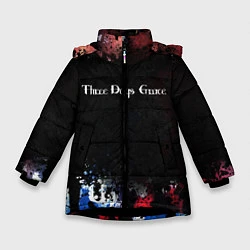 Куртка зимняя для девочки THREE DAYS GRACE, цвет: 3D-черный