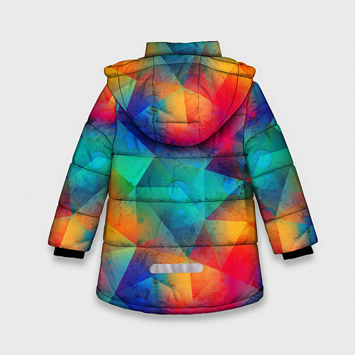 Зимняя куртка для девочки Единорог хипстер / 3D-Черный – фото 2