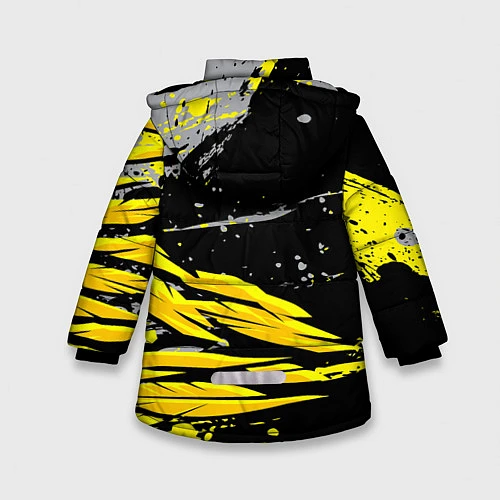 Зимняя куртка для девочки Форма для фитнеса / 3D-Черный – фото 2