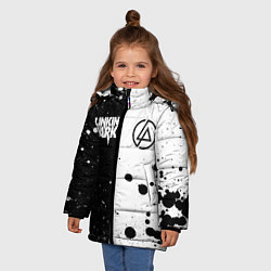 Куртка зимняя для девочки LINKIN PARK, цвет: 3D-светло-серый — фото 2