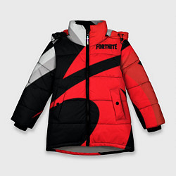 Куртка зимняя для девочки Fortnite, цвет: 3D-светло-серый