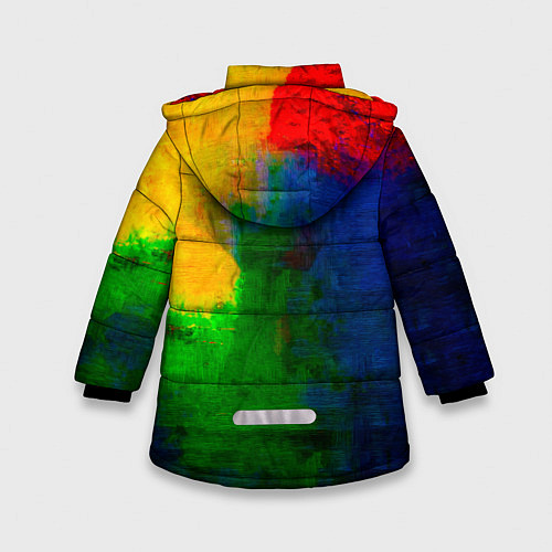 Зимняя куртка для девочки Корги / 3D-Черный – фото 2