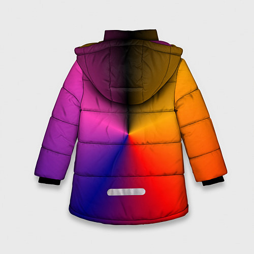 Зимняя куртка для девочки Команда Соника / 3D-Черный – фото 2