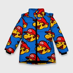 Куртка зимняя для девочки Mario, цвет: 3D-черный