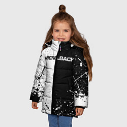 Куртка зимняя для девочки Nickelback, цвет: 3D-черный — фото 2