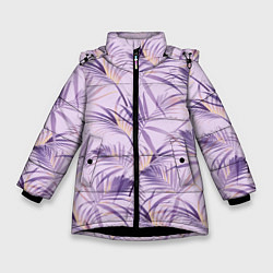 Зимняя куртка для девочки Листья