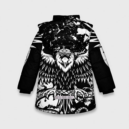 Зимняя куртка для девочки Bring Me the Horizon / 3D-Черный – фото 2