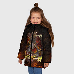 Куртка зимняя для девочки THE ELDER SCROLLS, цвет: 3D-светло-серый — фото 2