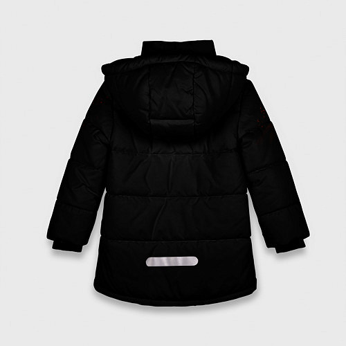 Зимняя куртка для девочки Ария / 3D-Черный – фото 2
