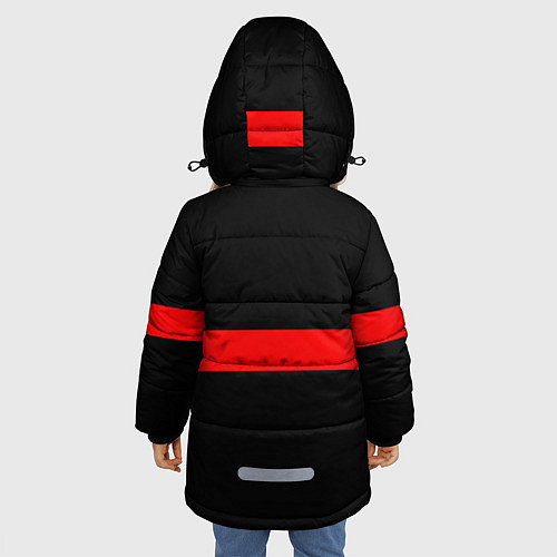 Зимняя куртка для девочки Дедуля всегда прав / 3D-Красный – фото 4