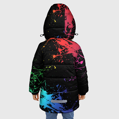 Зимняя куртка для девочки Marshmello / 3D-Красный – фото 4