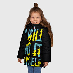 Куртка зимняя для девочки Will Do It Myself, цвет: 3D-черный — фото 2