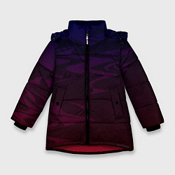 Куртка зимняя для девочки Абстракция, цвет: 3D-красный