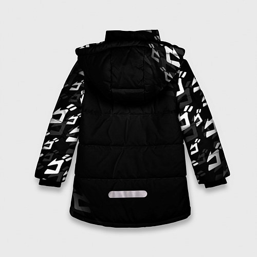 Зимняя куртка для девочки KILLER QUEEN / 3D-Черный – фото 2