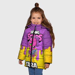 Куртка зимняя для девочки BRAWL STARS TARA, цвет: 3D-черный — фото 2