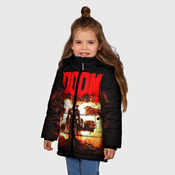 Куртка зимняя для девочки DOOM 25 years, цвет: 3D-черный — фото 2