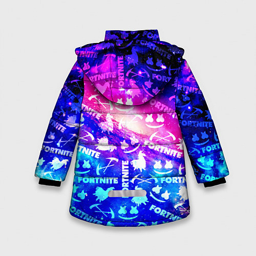 Зимняя куртка для девочки FORTNITE&MARSMELLO COSMO / 3D-Черный – фото 2