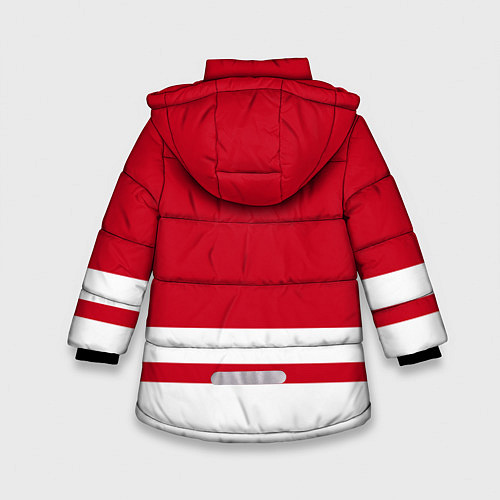 Зимняя куртка для девочки Детройт Ред Уингз / 3D-Черный – фото 2