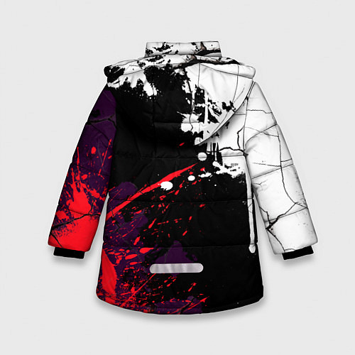 Зимняя куртка для девочки Brawl Stars / 3D-Черный – фото 2