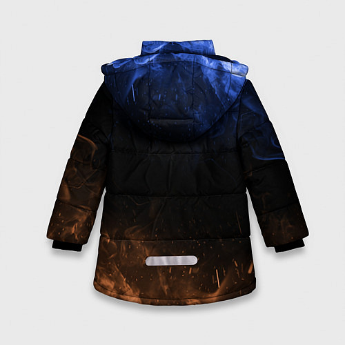 Зимняя куртка для девочки Brawl stars Leon / 3D-Черный – фото 2