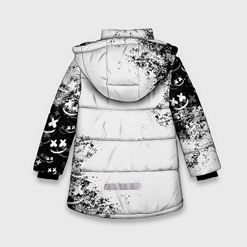 Зимняя куртка для девочки Marshmello / 3D-Черный – фото 2