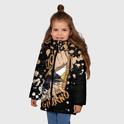 Куртка зимняя для девочки JoJo Bizarre Adventure, цвет: 3D-черный — фото 2