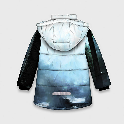 Зимняя куртка для девочки Ghost of Tsushimа / 3D-Черный – фото 2