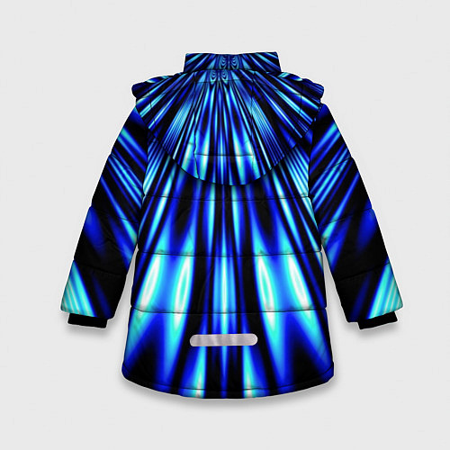 Зимняя куртка для девочки Световые Лучи / 3D-Черный – фото 2