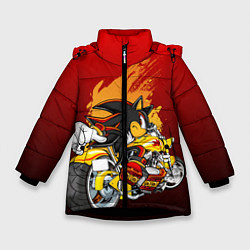 Куртка зимняя для девочки Ёж Шедоу, цвет: 3D-черный