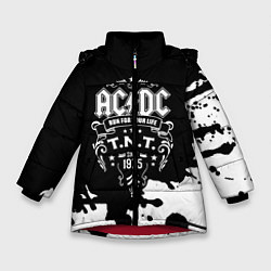 Куртка зимняя для девочки ACDC TNT, цвет: 3D-красный