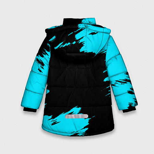 Зимняя куртка для девочки The ACDC famely / 3D-Черный – фото 2