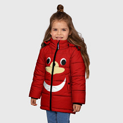 Куртка зимняя для девочки Knuckles, цвет: 3D-красный — фото 2