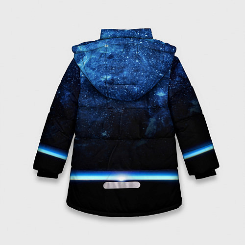 Зимняя куртка для девочки Соник Сега / 3D-Черный – фото 2