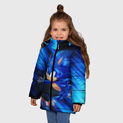 Куртка зимняя для девочки SONIC, цвет: 3D-светло-серый — фото 2