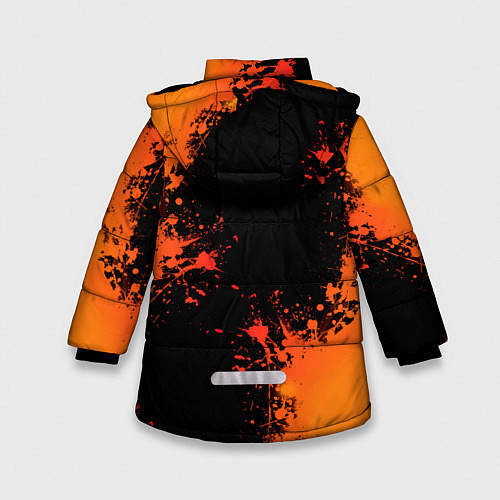 Зимняя куртка для девочки DOOM Eternal / 3D-Черный – фото 2