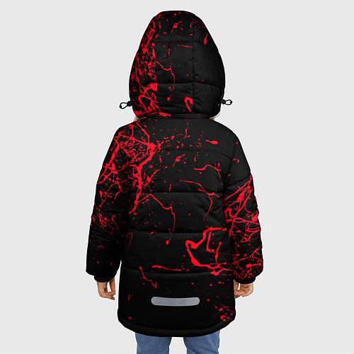 Зимняя куртка для девочки Metallica / 3D-Светло-серый – фото 4